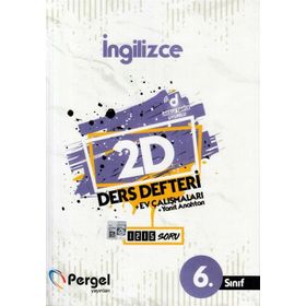6. Sınıf İngilizce 2D Ders Defteri Ev Çalışmaları-Pergel Yayınları