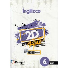 6. Sınıf İngilizce 2D Ders Defteri Ev Çalışmaları-Pergel Yayınları