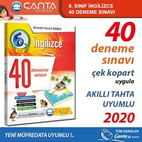 6. Sınıf İngilizce 40 Deneme Sınavı Çanta Yayınları