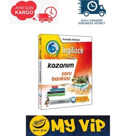6. Sınıf İngilizce Etkinlikli Kazanım Soru Bankası Çanta Yayınları