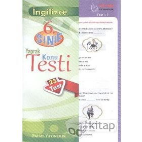 6.Sınıf İngilizce Konu Özetli Yaprak Test Evrensel İletişim Yayınları