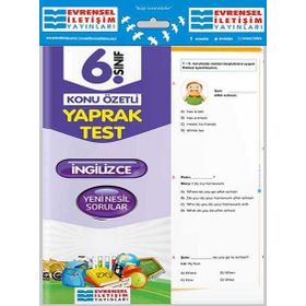6.Sınıf İngilizce Konu Özetli Yaprak Test Evrensel İletişim Yayınları