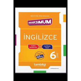 6. Sınıf İngilizce Maksımum Soru Bankası+Yaprak Test-Tambilgi Yayınları