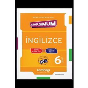 6. Sınıf İngilizce Maksımum Soru Bankası+Yaprak Test-Tambilgi Yayınları