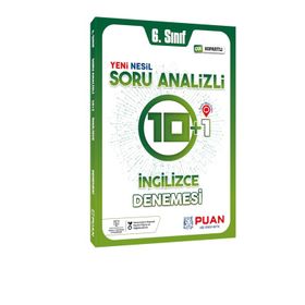 6. Sınıf İngilizce Soru Analizli 10+1 Deneme Puan Yayınları