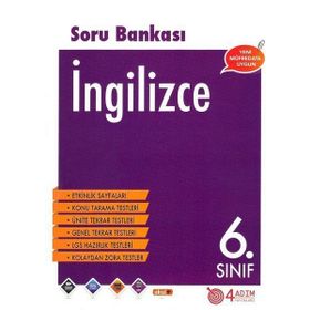 6. Sınıf İngilizce Soru Bankası 4 Adım Yayınları