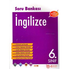 6. Sınıf İngilizce Soru Bankası 4 Adım Yayınları
