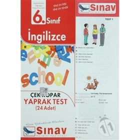 6. SINIF İNGİLİZCE YAPRAK TEST (32 ADET) - KOMISYON
