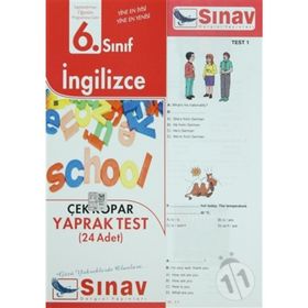 6. SINIF İNGİLİZCE YAPRAK TEST (32 ADET) - KOMISYON