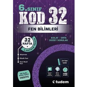 6. Sınıf KOD 32 Fen Bilimleri Tudem Eğitim