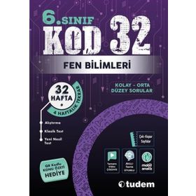 6. Sınıf KOD 32 Fen Bilimleri Tudem Eğitim