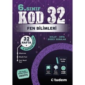 6. Sınıf KOD 32 Fen Bilimleri Tudem Eğitim