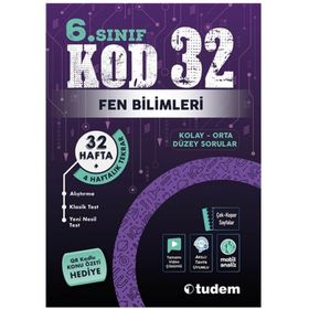 6. Sınıf KOD 32 Fen Bilimleri Tudem Eğitim