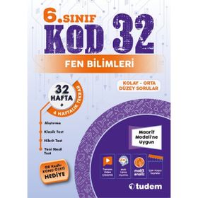 6. Sınıf KOD 32 Fen Bilimleri Tudem Eğitim