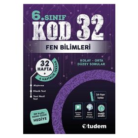 6. Sınıf Kod 32 Fen Bilimleri Tudem Yayınları