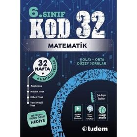 6. Sınıf KOD 32 Matematik - Tudem Eğitim Yayınları