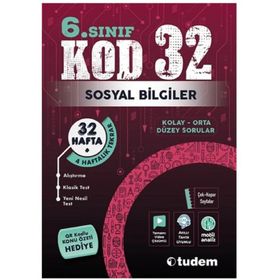 6. Sınıf KOD 32 Sosyal Bilgiler Tudem Eğitim