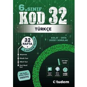 6. Sınıf KOD 32 Türkçe Tudem Eğitim