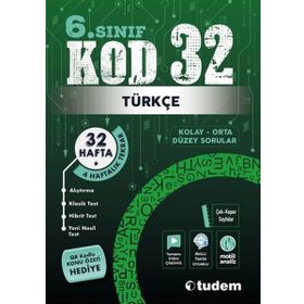 6. Sınıf KOD 32 Türkçe Tudem Eğitim