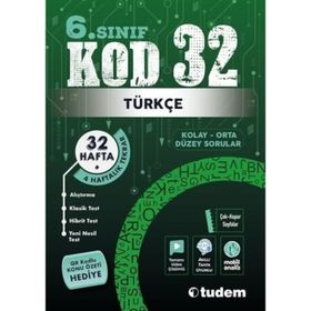 6. Sınıf KOD 32 Türkçe Tudem Eğitim