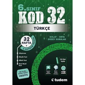 6. Sınıf KOD 32 Türkçe Tudem Eğitim