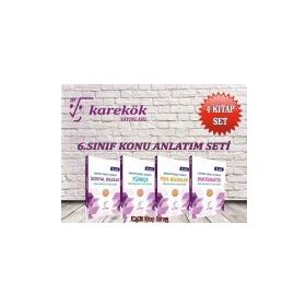6. Sınıf Konu Anlatım Seti 4 Kitap Karekök Yayınları