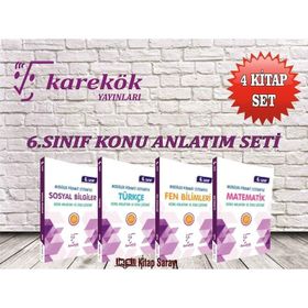 6. Sınıf Konu Anlatım Seti 4 Kitap Karekök Yayınları
