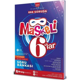 6. Sınıf Maskeli 6'lar İlk Dönem Beceri Temelli Soru Bankası-Branş Akademi Yayınları