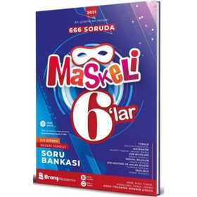 6. Sınıf Maskeli 6'lar İlk Dönem Beceri Temelli Soru Bankası-Branş Akademi Yayınları