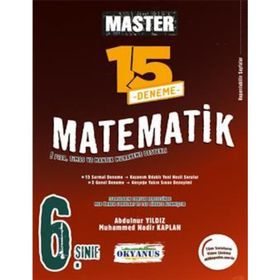 6. Sınıf Master 15 Matematik Denemesi Okyanus Yayınları