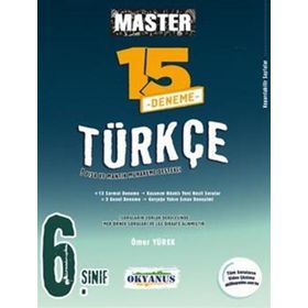 6. Sınıf Master 15 Türkçe Denemesi