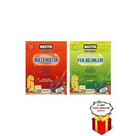 6. Sınıf Master Matematik ve Fen Bilimleri Soru Bankası Seti Okyanus Yayınları