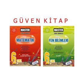 6. Sınıf Master Matematik ve Fen Bilimleri Soru Bankası Seti Okyanus Yayınları