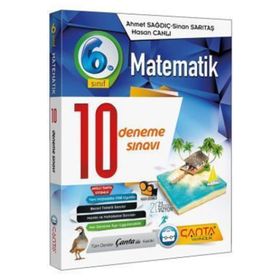 6. Sınıf Matematik 10 Deneme Sınavı Çanta Yayınları