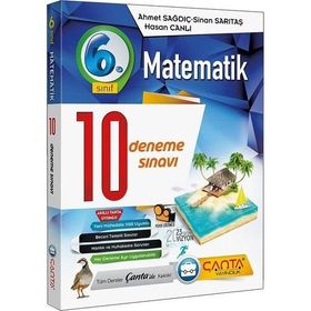 6. Sınıf Matematik 10 Deneme Sınavı Çanta Yayınları