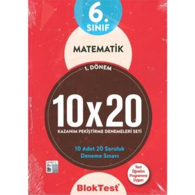 6. Sınıf Matematik 10x20 Kazanım Denemeleri 2.Dönem-Tudem Yayınları