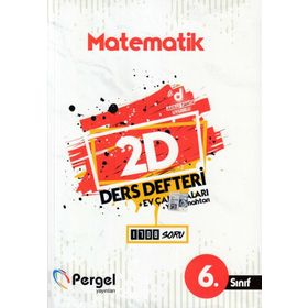 6. Sınıf Matematik 2D Ders Defteri Ev Çalışmaları-Pergel Yayınları