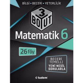 6. Sınıf Matematik 3 Boyut Föy-Tudem Yayınları