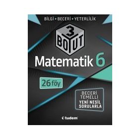 6. Sınıf Matematik 3 Boyut Föy-Tudem Yayınları