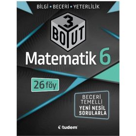 6. Sınıf Matematik 3 Boyut Föy-Tudem Yayınları