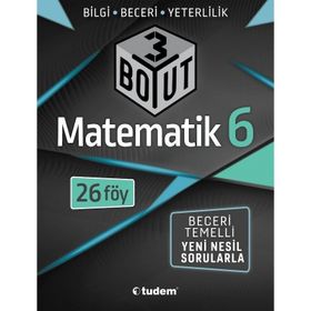 6. Sınıf Matematik 3 Boyut Föy-Tudem Yayınları