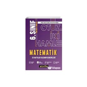 6. Sınıf Matematik 32 Haftalık Kazanım Denemeleri Startfen Yayınları