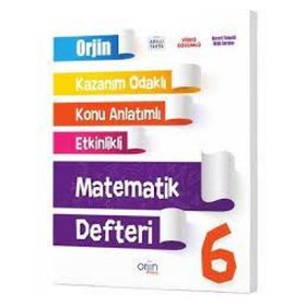 6. Sınıf Matematik Akıllı Defter Orjin Yayınları