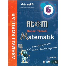6. Sınıf Matematik Atom Aşamalı Sorular-Artı Zeka Yayınları