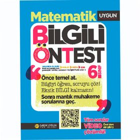 6. Sınıf Matematik Bilgili Ön Test-Sadık Uygun Yayınları