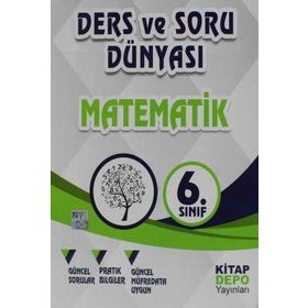 6.Sınıf Matematik Ders ve Soru Dünyası Kitap Depo Yayınları