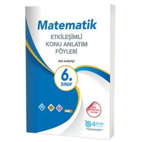 6. Sınıf Matematik Etkinlik Konu Anlatım Föyleri 4 Adım Yayınları