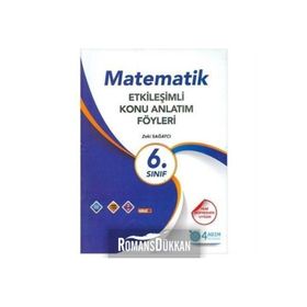 6. Sınıf Matematik Etkinlik Konu Anlatım Föyleri 4 Adım Yayınları