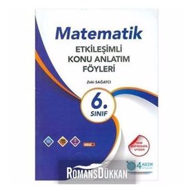 6. Sınıf Matematik Etkinlik Konu Anlatım Föyleri 4 Adım Yayınları