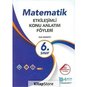 6. Sınıf Matematik Etkinlik Konu Anlatım Föyleri 4 Adım Yayınları